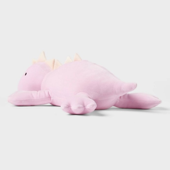 Purple Dinosaur Weighted Plush Throw Pillow - Pillowfort - Picture 4 of 9